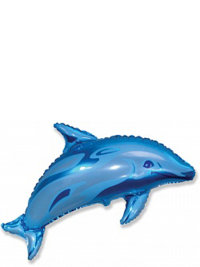 Дельфин голубой 94 см