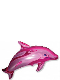 Дельфин розовый 94 см